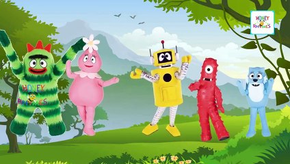 Finger Family Rhymes Yo Gabba Gabba Cartoon | Finger Family Children Nursery Rhymes 2D Ani