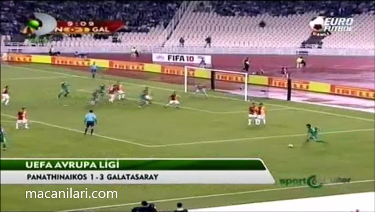 17.09.2009 - 2009-2010 European League Group F Matchday 1 Panathinaikos FC 1-3 Galatasaray