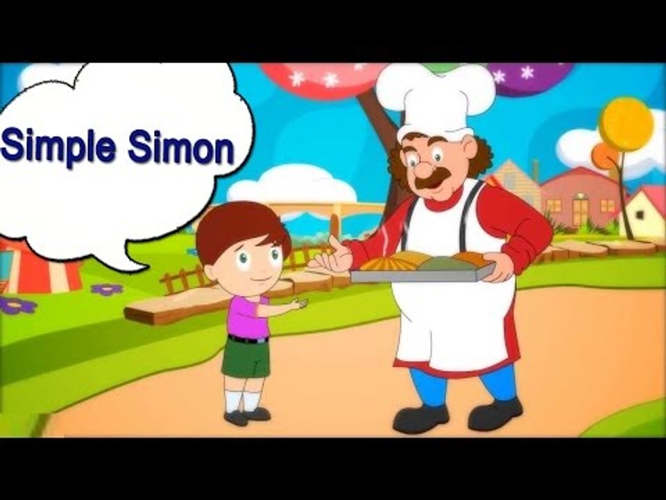 Simple Simon Nursery Rhyme With Lyrics - English Songs For Children