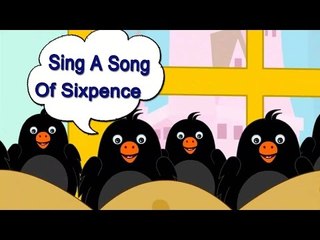 Sing A Song Of Sixpence Nursery Rhyme With Lyrics - English Songs For Children