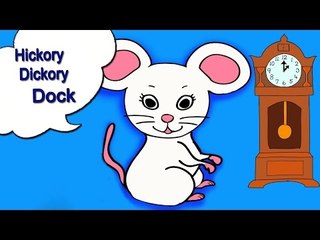 Hickory Dickory Dock Nursery Rhyme With Lyrics - English Songs For Children