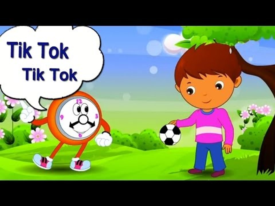 Tik Tok Tik Tok Nursery Rhyme With Lyrics - English Songs For Children
