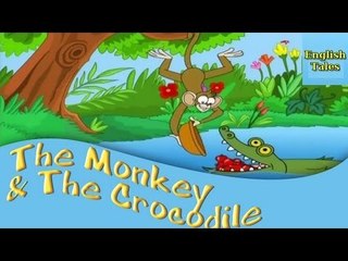 The Monkey & The Crocodile - Tales Of Panchatantra - Animated Cartoon Stories For Kids