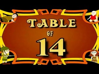 Learn Multiplication Table Of Fourteen - 14 x 1 = 14 | 14 Times Tables | Fun & Learn Video for Kids