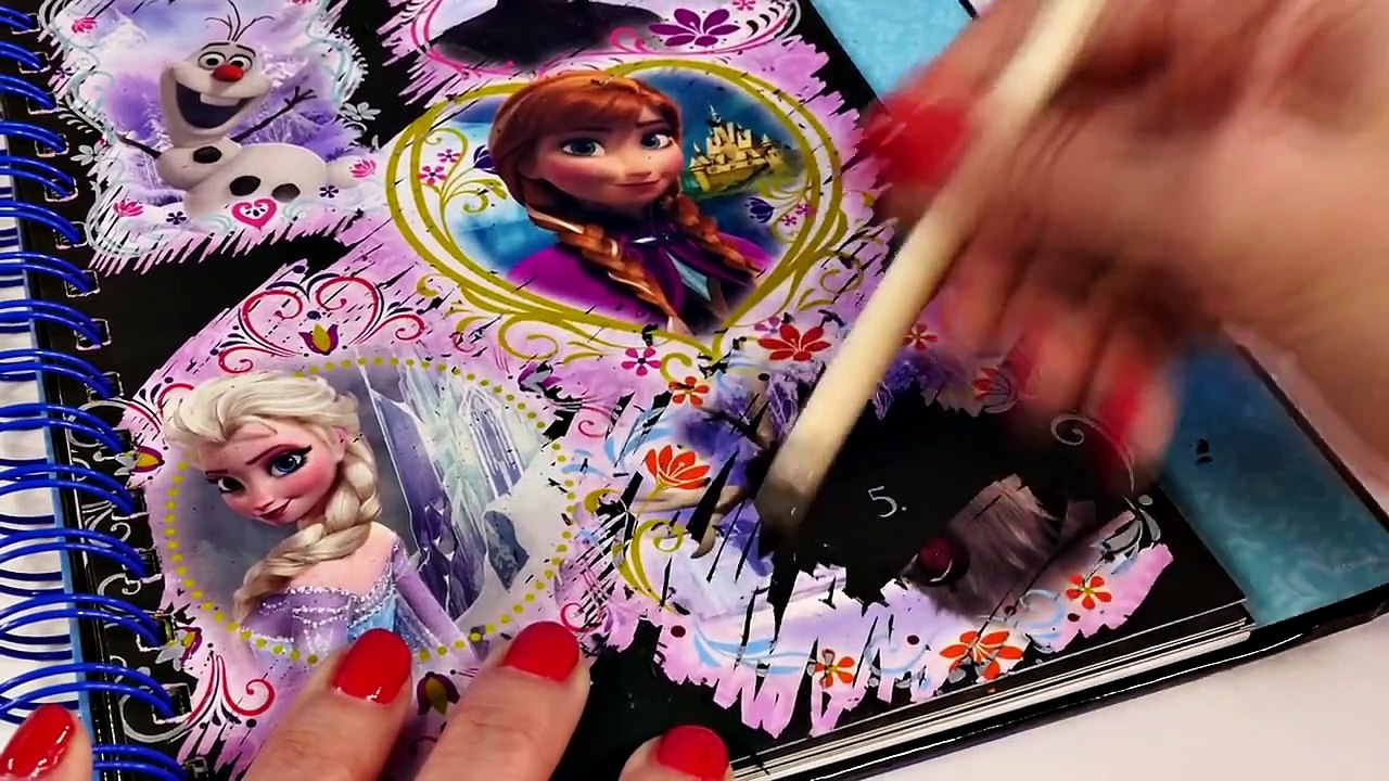 Frozen Scratch Fantastic Fun & Games Disney Princess Anna and Elsa Dazzling Doodles Colori