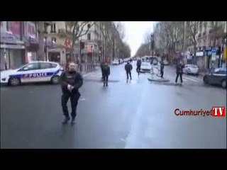Paris'te terör alarmı: Canlı bomba yelekli bir kişi vuruldu