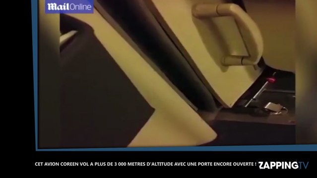 Découvrez l'incroyable vidéo de cet avion coréen qui vole avec une porte ouverte