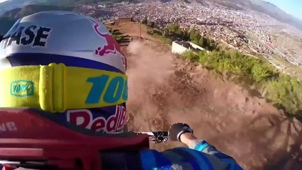 Urban Mountain Biking POV in the Streets of Peru