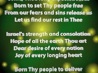 Come, Thou long expected Jesus (with Lyrics)