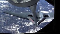 Rare Video of US B 2 Spirit KC 135 Stratotanker Aerial Refueling Northrop Grumman B 2 Spir