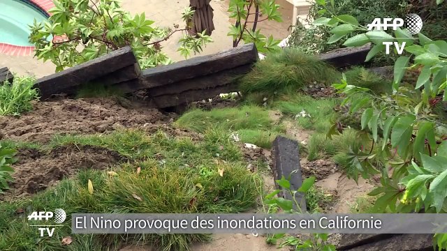El Nino provoque glissements de terrain en Californie