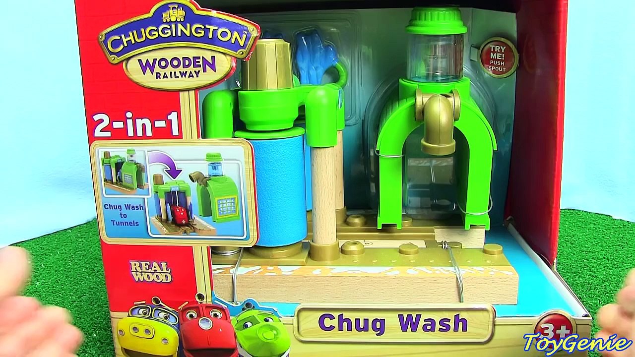 Chuggington Trains Wooden Chug Wash for Wooden Railway Tracks with Surprise Eggs