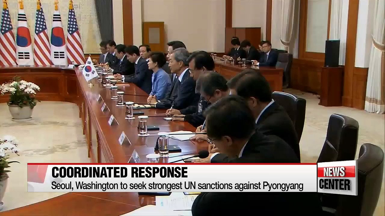 Leaders of S. Korea, U.S. Japan agree to work toward comprehensive UN sanctions against N. Korea