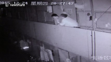 Man throws his work colleague off a balcony after row
