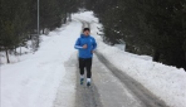 Olimpiyatta altın madalya hedefi, kar kış dinlemiyor