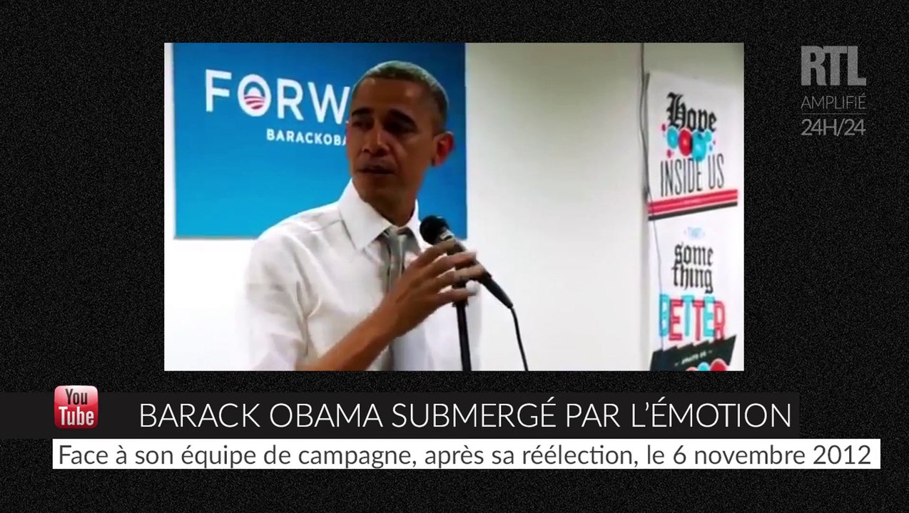 Quand Barack Obama est submergé par ses émotions