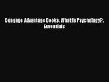 Cengage Advantage Books: What Is Psychology?: Essentials [Download] Online