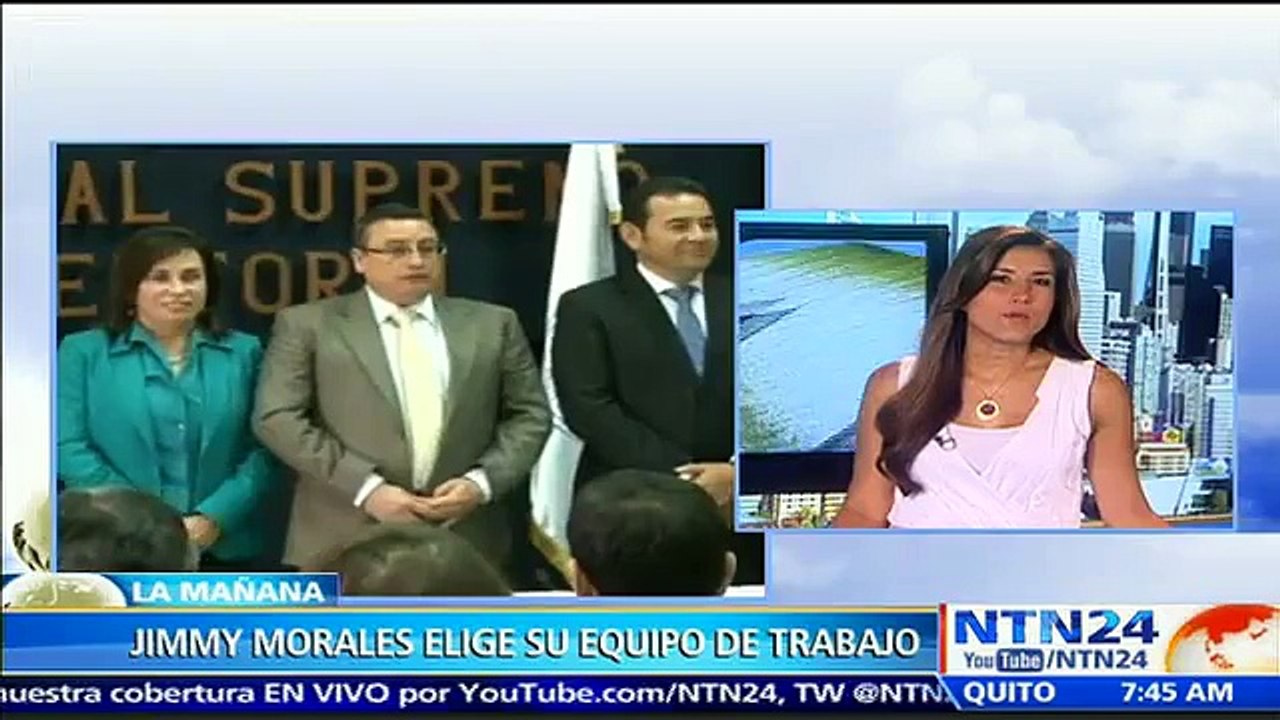 Presidente Guatemala Jimmy Morales eligió a los integrantes de su gabinete