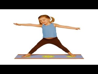 Trikonasana For Kids Fitness -Yoga, Exercises For Childern Health - English