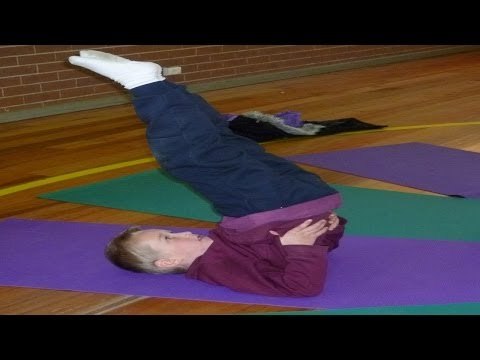 Yoga For Kids Obesity - Sarvangasana Exercise For Weight Loss - English