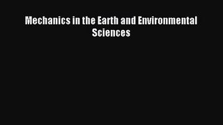[PDF Download] Mechanics in the Earth and Environmental Sciences [Download] Online