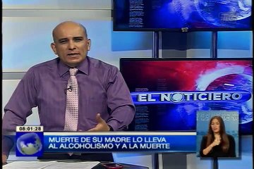 Muerte de su madre lo lleva al alcoholismo y la muerte