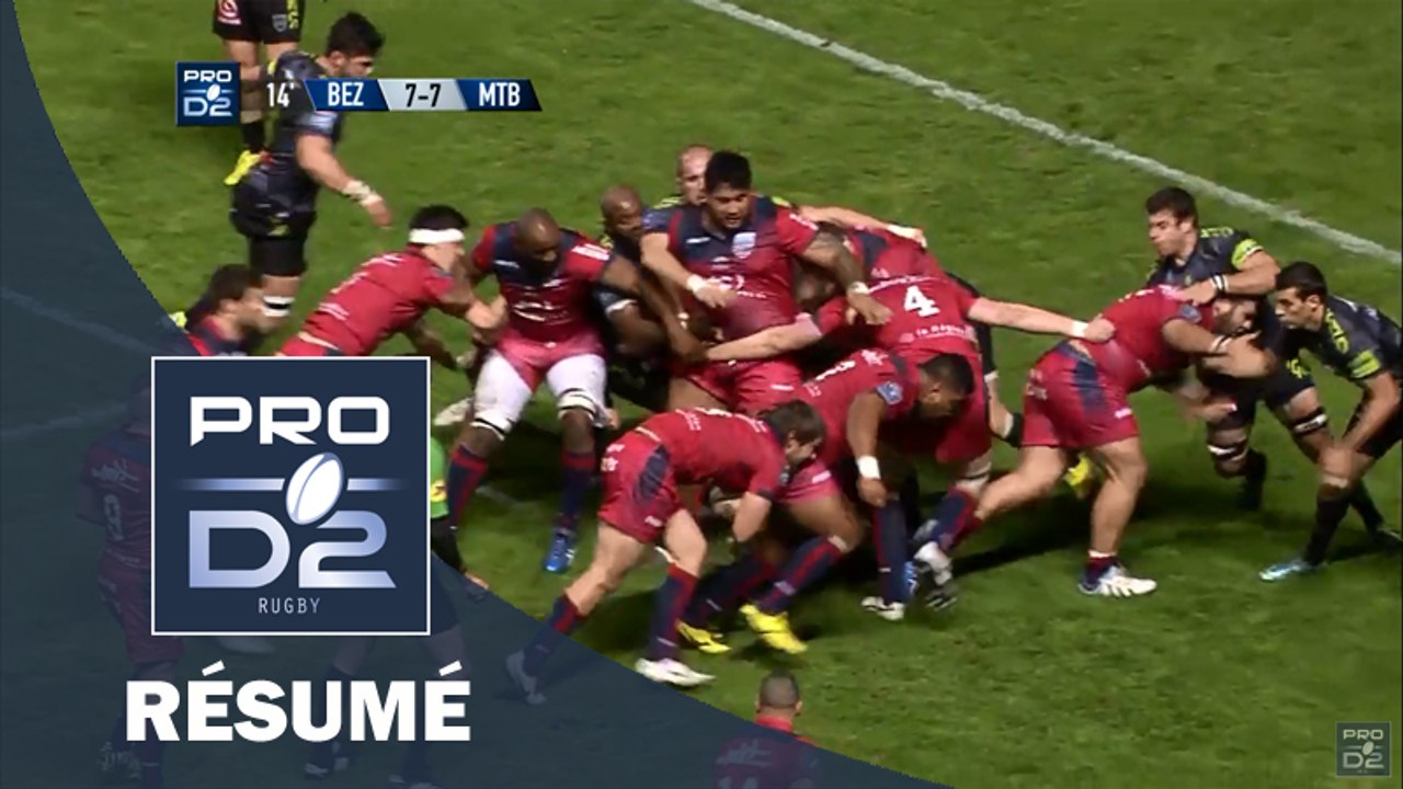 PRO D2 - Résumé Béziers-Montauban: 38-17 - J14 - Saison 2015/2016
