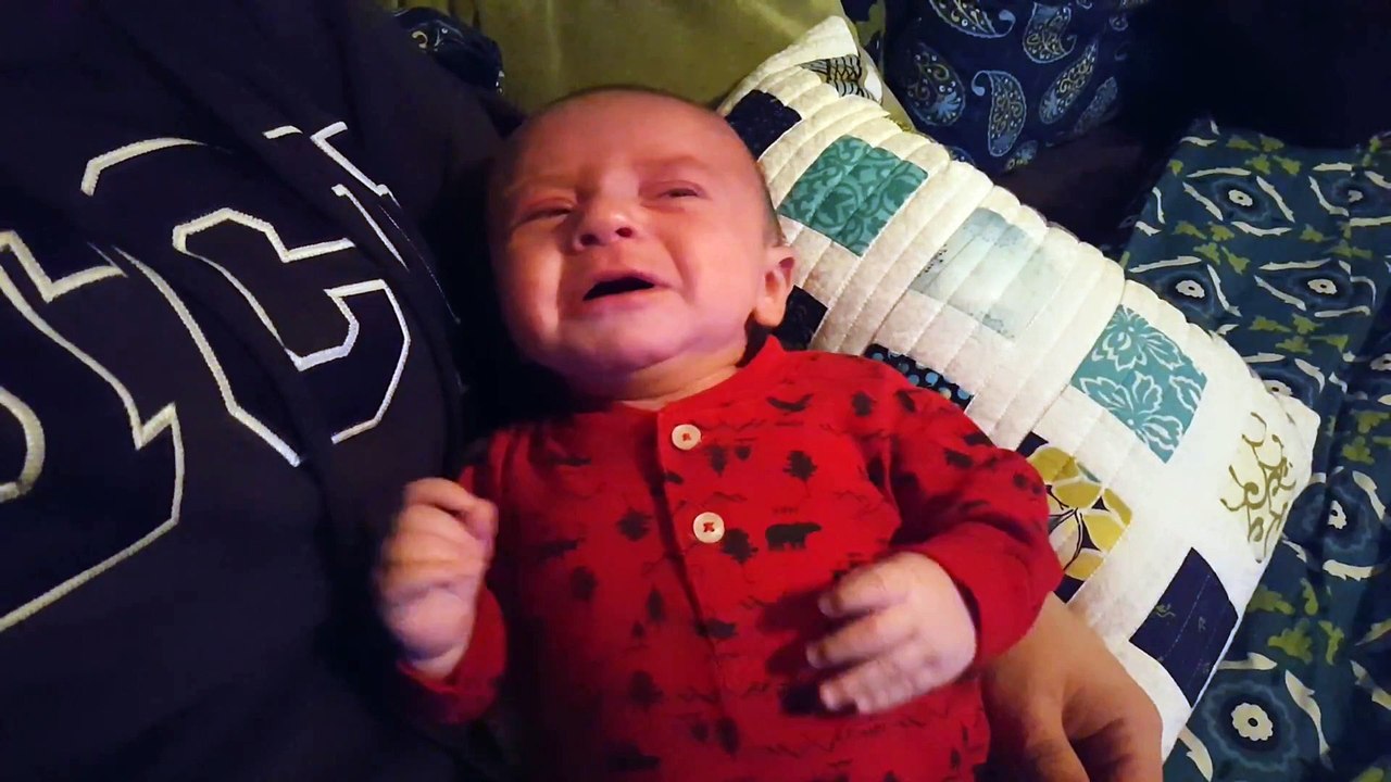 Baby stops crying when he hearing Imperial Marc...