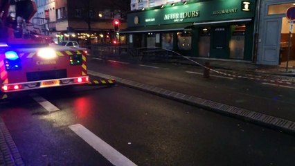 Une cheminée s'effondre à Lille, rue de Solférino