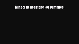 Minecraft Redstone For Dummies [PDF Download] Minecraft Redstone For Dummies# [Read] Online