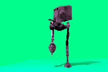 Star Wars AT Green Screen.