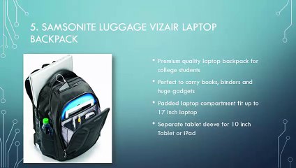 Top 10 Laptop Backpacks for College Students 2016