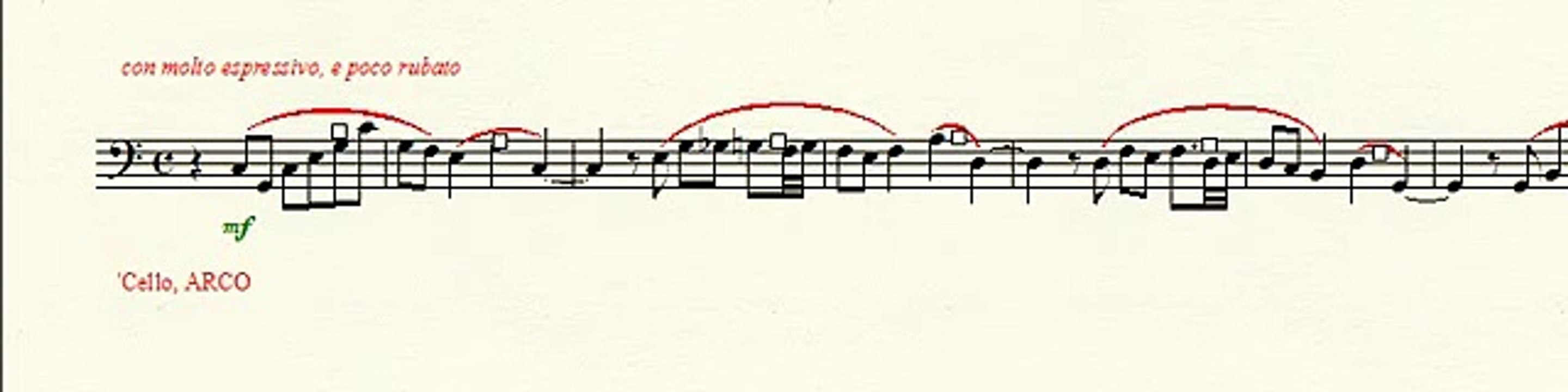 Young Child's Dream, Quartet, 'Cello Part(s)
