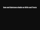 [PDF Download] Sum and Substance Audio on Wills and Trusts [Download] Online