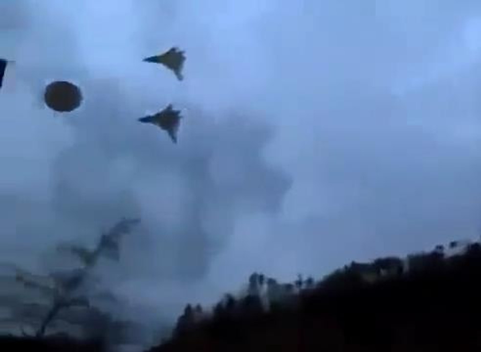 UFO with an escort