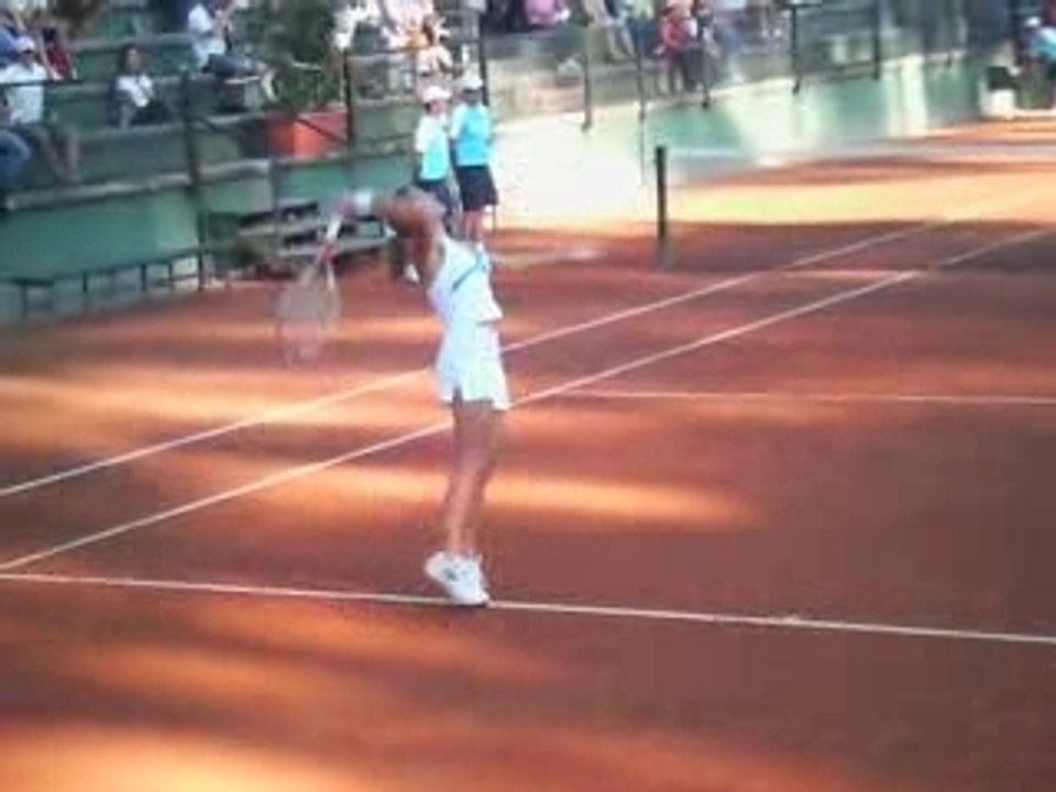 Mauresmo doubles Rome 07 - warming up 3
