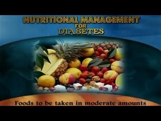 Nutritional Management for Diabetes - English