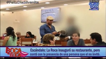La Roca inauguró su restaurante, pero contó con la presencia de una persona que el no invitó