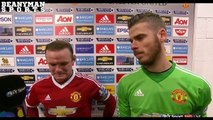 Manchester United 0 0 Chelsea Wayne Rooney & David De Gea Post Match Interview