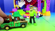 Imaginext Joker Turns Disney Pixar Cars Army Lightning McQueen Into Joker Car Mater Rescue