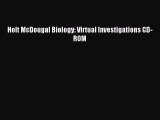 Holt McDougal Biology: Virtual Investigations CD-ROM [PDF Download] Holt McDougal Biology: