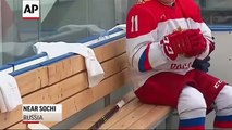 Raw: Putin Dons Skates For Ice Hockey Training