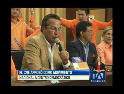 Movimiento Centro Democrático no presentará candidato a la Presidencia