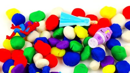 Play Doh Ball Surprise Eggs and Dippin Dots Frozen Peppa Pig Angry Birds Shopkins