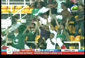 Afridi Destroying Canada (best Bowling).avi