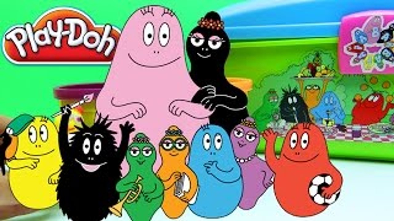 Play Doh Barbapapa Molds and Shapes Carry Case Play Dough Picnic Set Barbapapá Barbapapa F
