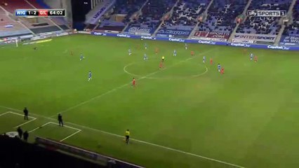 Will Grigg Goal HD - Wigan 1-2 Gillingham FC - 07-01-2016 League One