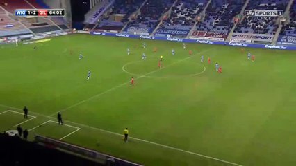 Will Grigg Goal HD - Wigan 1-2 Gillingham FC - 07-01-2016 League One