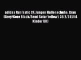 adidas Runfastic CF Jungen Hallenschuhe Grau (Grey/Core Black/Semi Solar Yellow) 36 2/3 EU