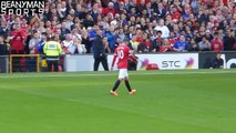 Darren Fletcher Has Words With Wayne Rooney After He Is Sent Off Against West Ham Fan Foot